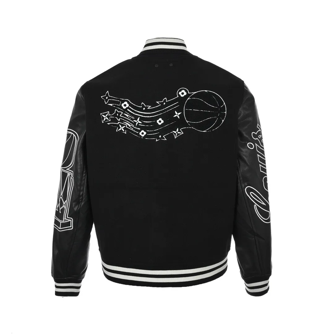 Louis Vuitton & NBA 21Fw joint baseball jacket
